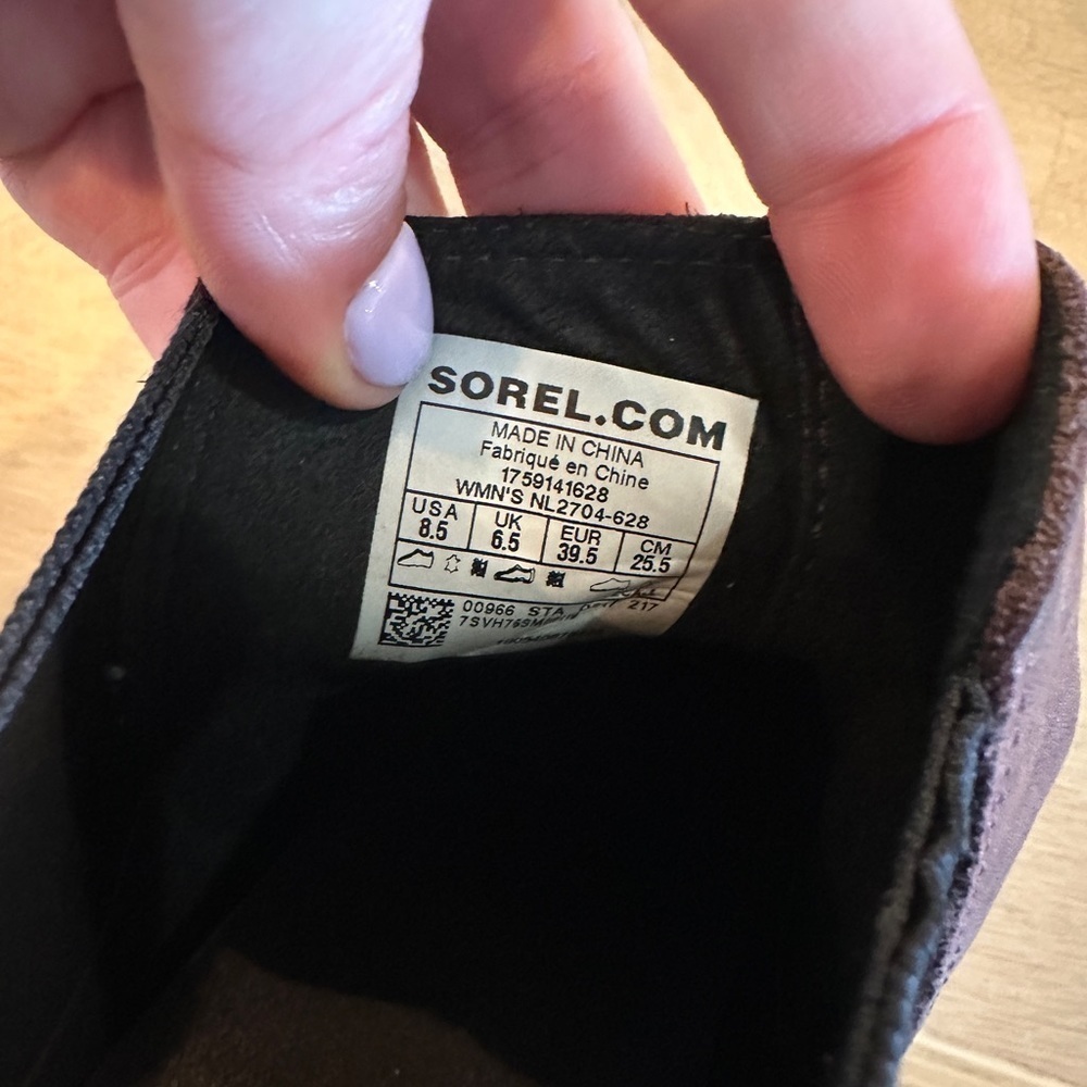 Sorel Lea Brown Wedge Boot Size 8.5 - image 4